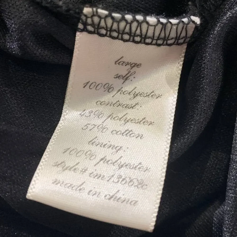 Tini Lili Large Strapless Chevron Zig Zag Hi Low Flowy Lined Formal Dress - Picture 6 of 7